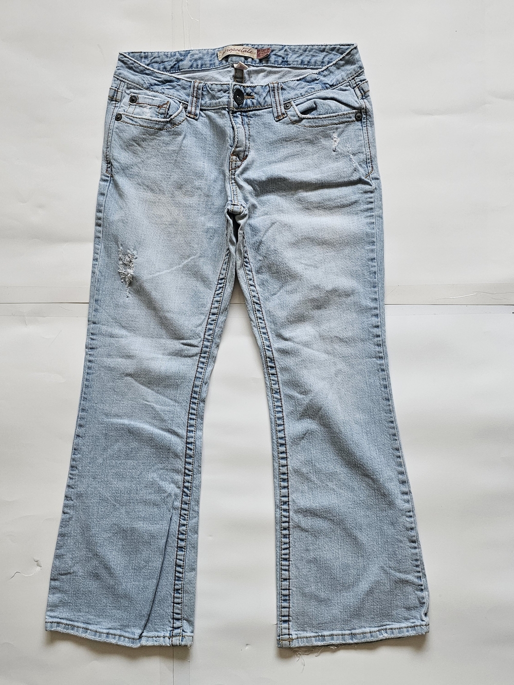 Vintage Y2K Aeropostale Light Blue Flared Jeans